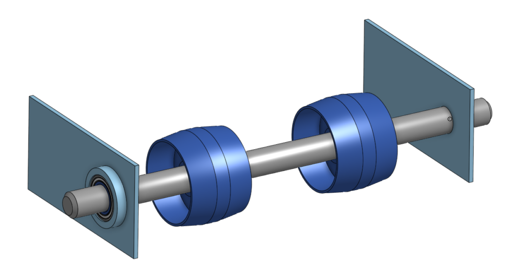 Conventional bearing setup